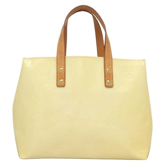 LOUIS VUITTON Monogram Vernis Reade PM Hand Bag Perle M91336 LV Auth 129822 - Picture 2 of 16